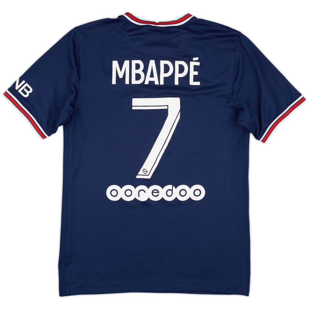 2021-22 Paris Saint-Germain Home Shirt Mbappe #7 - 7/10 - (S)