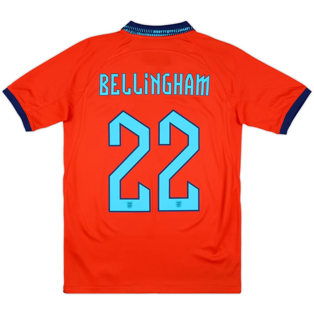 2022-23 England Away Shirt Bellingham #22 - 10/10 - (XL.Boys)