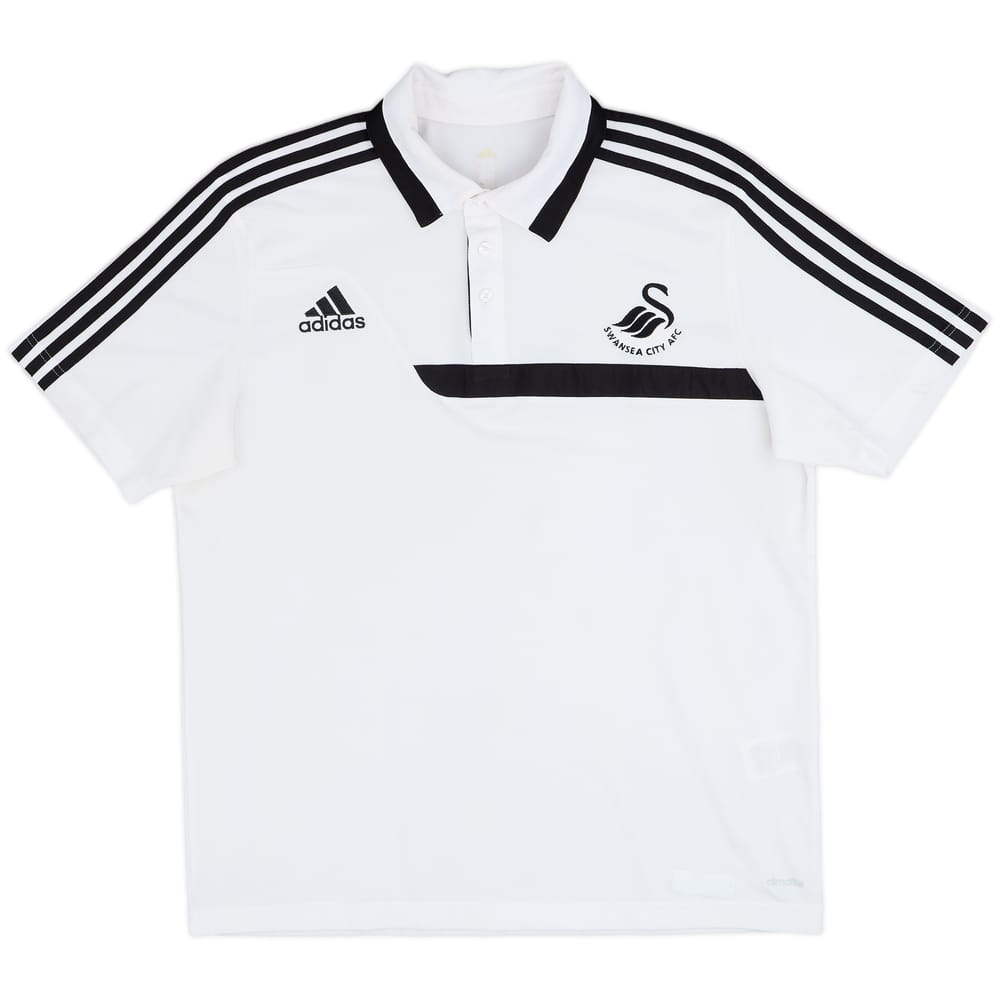 2013-14 Swansea adidas Polo Shirt - 8/10 - (L)