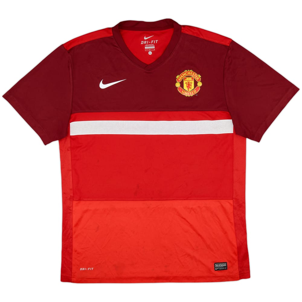 2011-12 Manchester United Nike Training Shirt - 7/10 - (L)