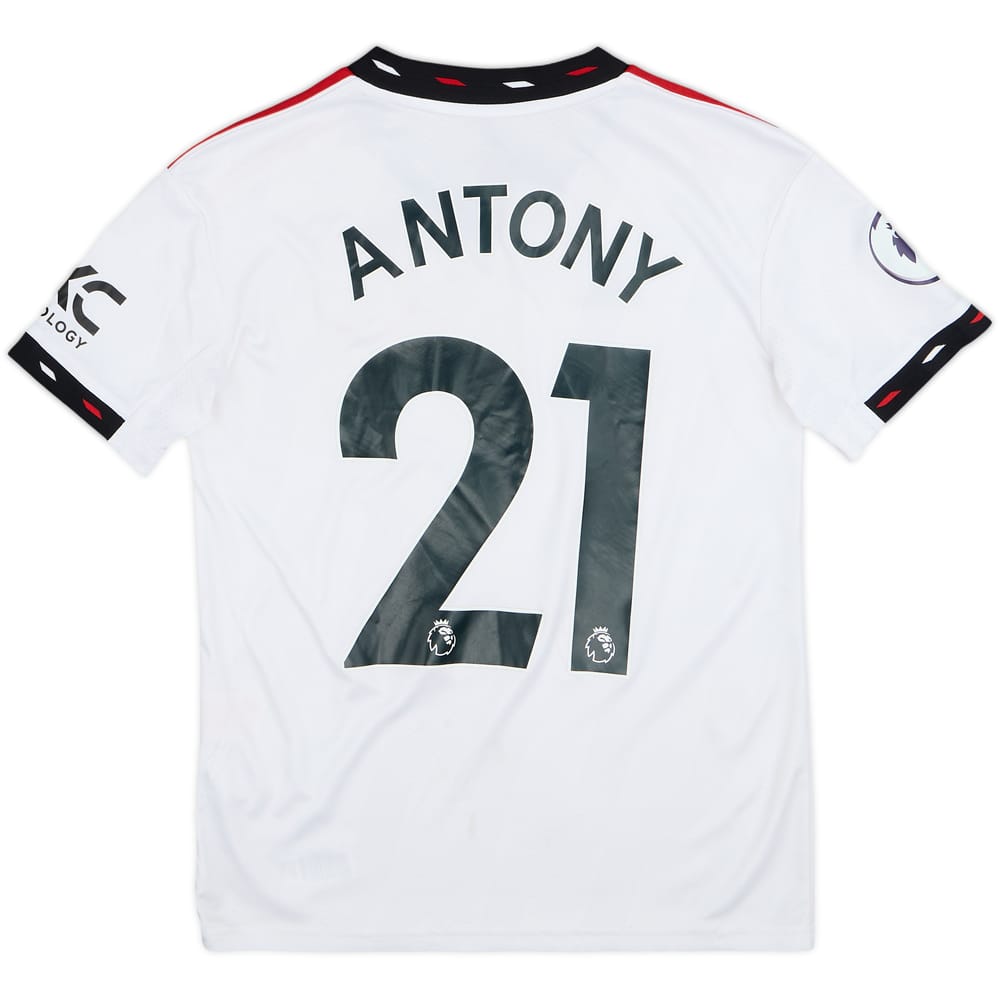 2022-23 Manchester United Away Shirt Antony #21 - 6/10 - (M.Boys)