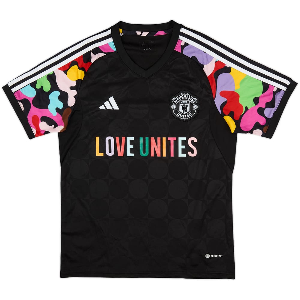 2023-24 Manchester United adidas Pre-Match Training Shirt - 8/10 - (S)