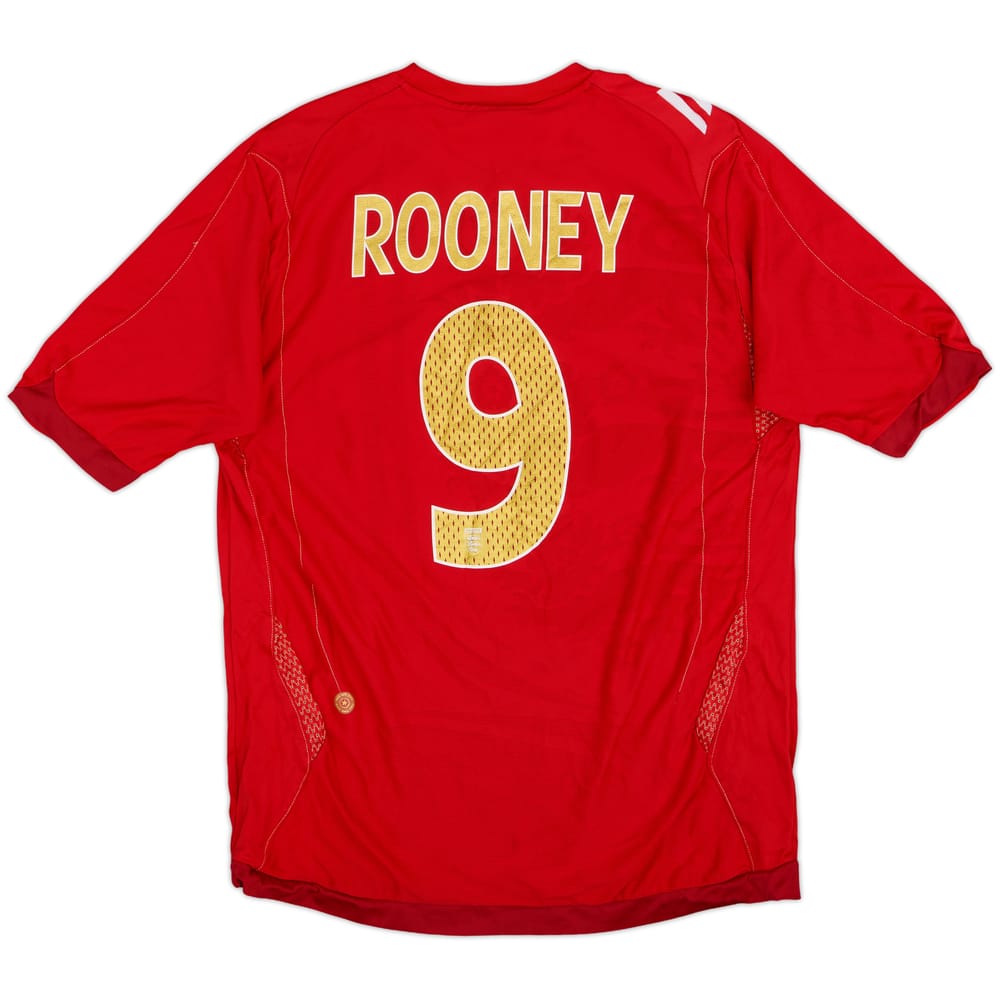 2006-08 England Away Shirt Rooney #9 - 7/10 - (M)