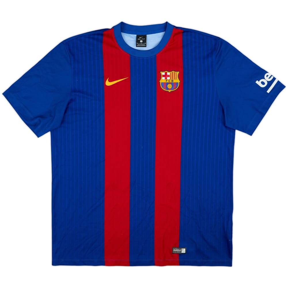 2016-17 Barcelona Basic Home Shirt - 8/10 - (XL)