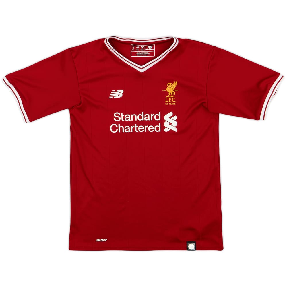 2017-18 Liverpool 125 Years Home Shirt - 9/10 - (6-7 Years)