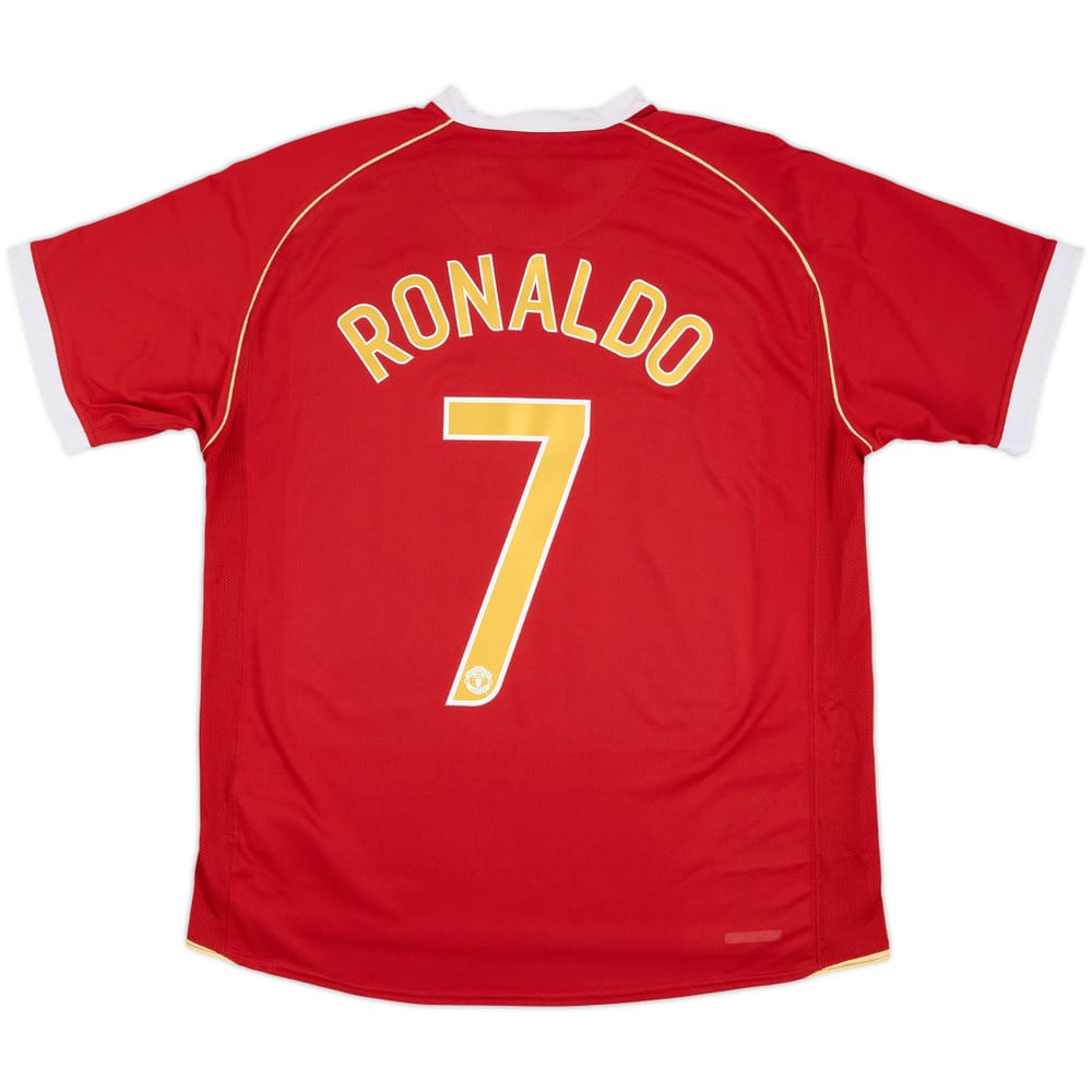 2006-07 Manchester United Home Shirt Ronaldo #7 - 7/10 - (L)