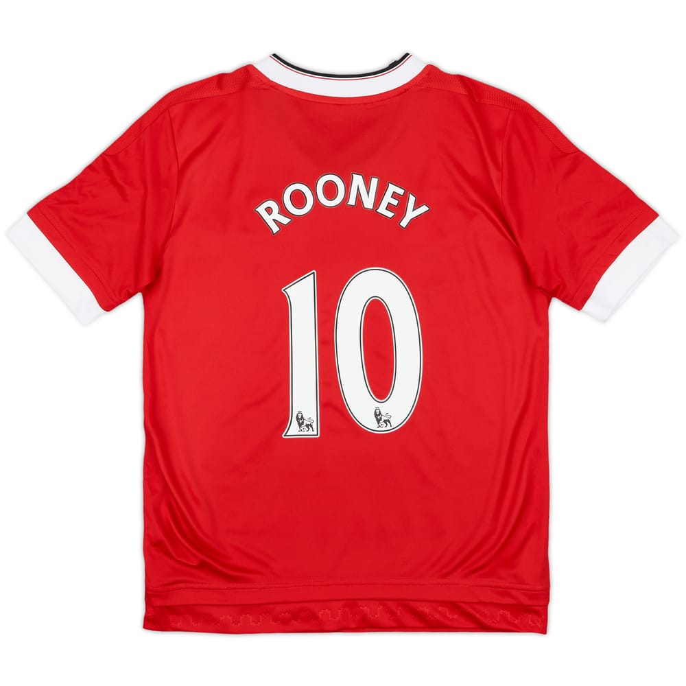 2015-16 Manchester United Home Shirt Rooney #10 - 8/10 - (M.Boys)