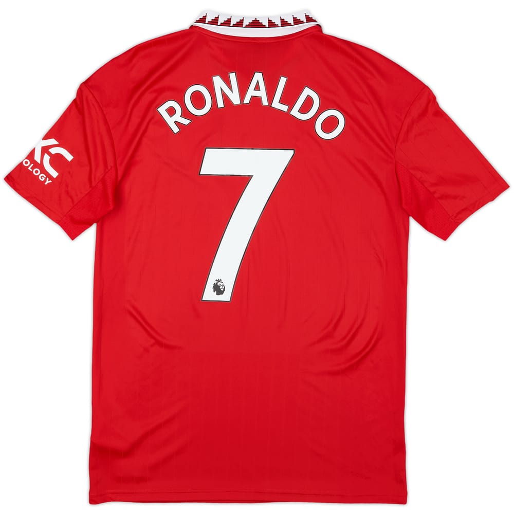2022-23 Manchester United Home Shirt Ronaldo #7 - 10/10 - (XL.Boys)
