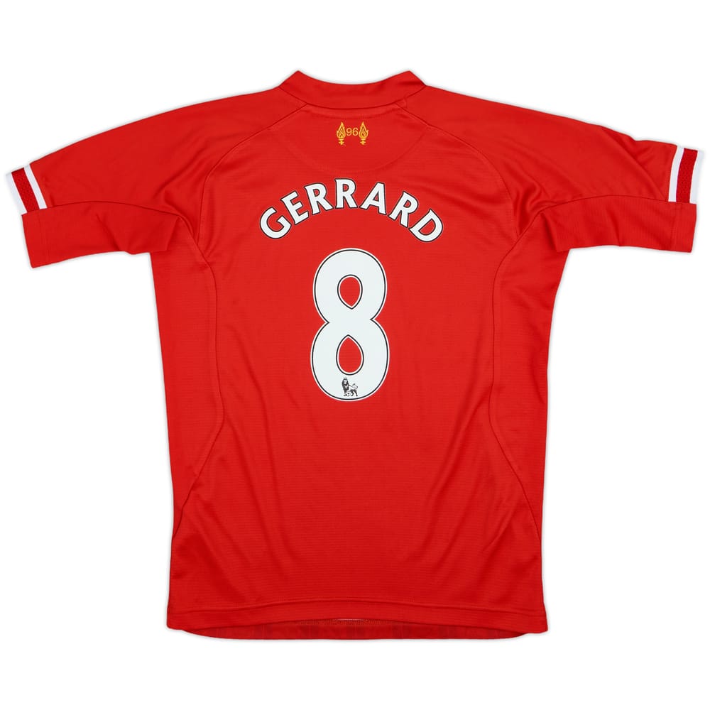 2013-14 Liverpool Home Shirt Gerrard #8 - 7/10 - (M.Boys)