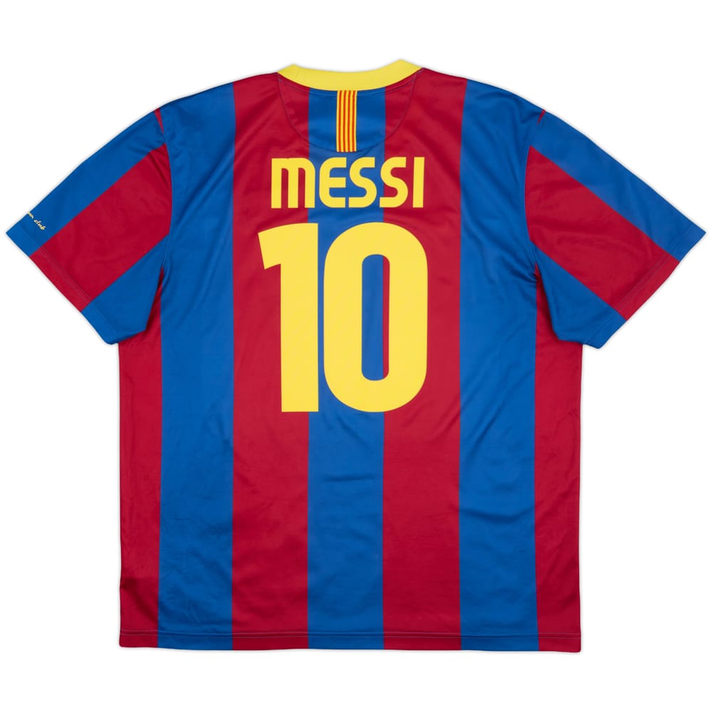 2010-11 Barcelona Basic Home Shirt Messi #10 - 7/10 - (XL)