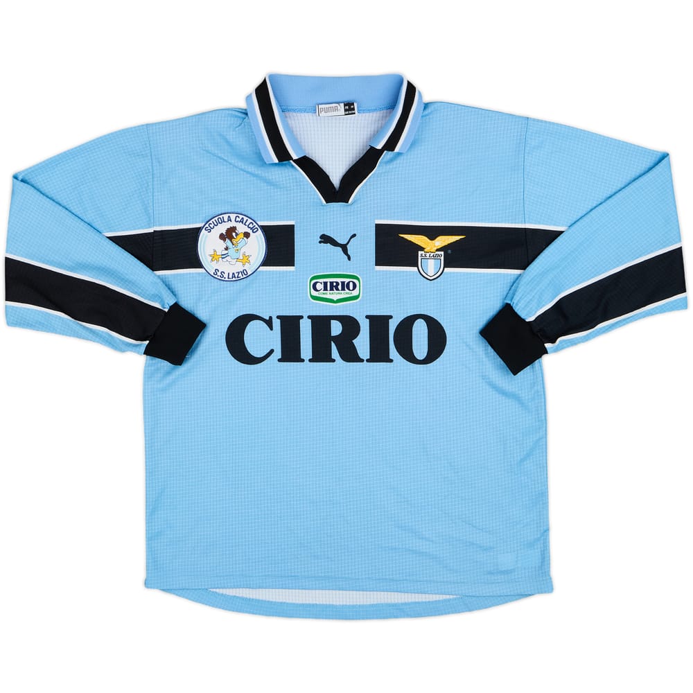 1998-00 Lazio 'Scuola Calcio' Home L/S Shirt - 5/10 - (L.Boys)