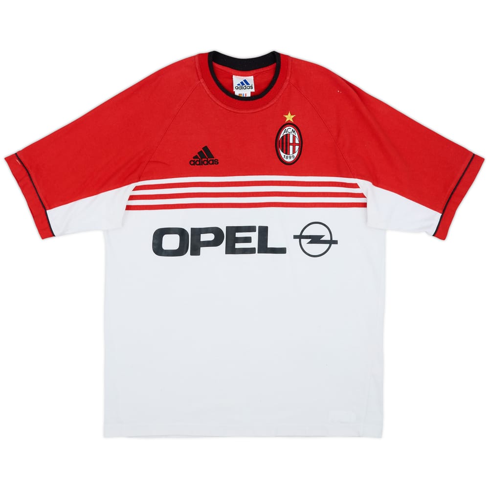 1998-00 AC Milan adidas Cotton Tee - 8/10 - (M/L)