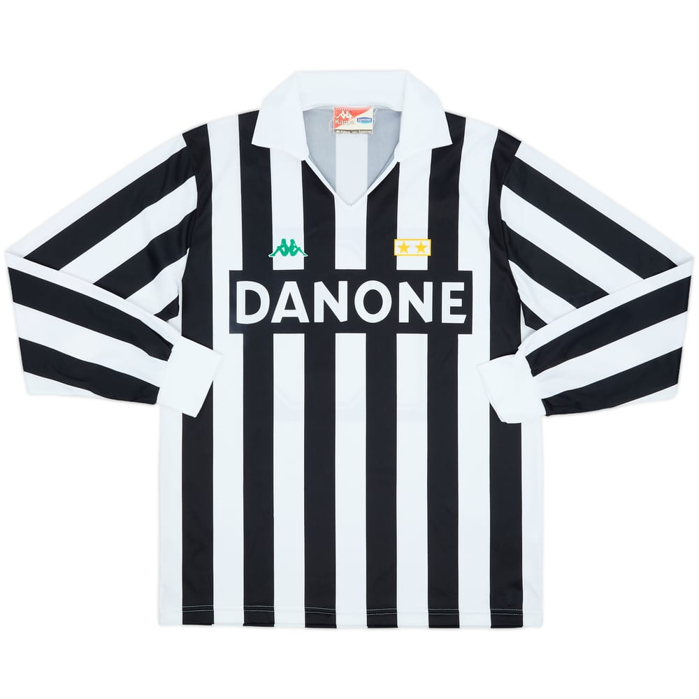 1992-94 Juventus Basic Home L/S Shirt #10 - 8/10 - (L)