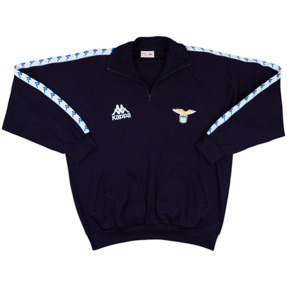 1987-89 Lazio Kappa 1/4 Zip Drill Top - 9/10 - (XL)