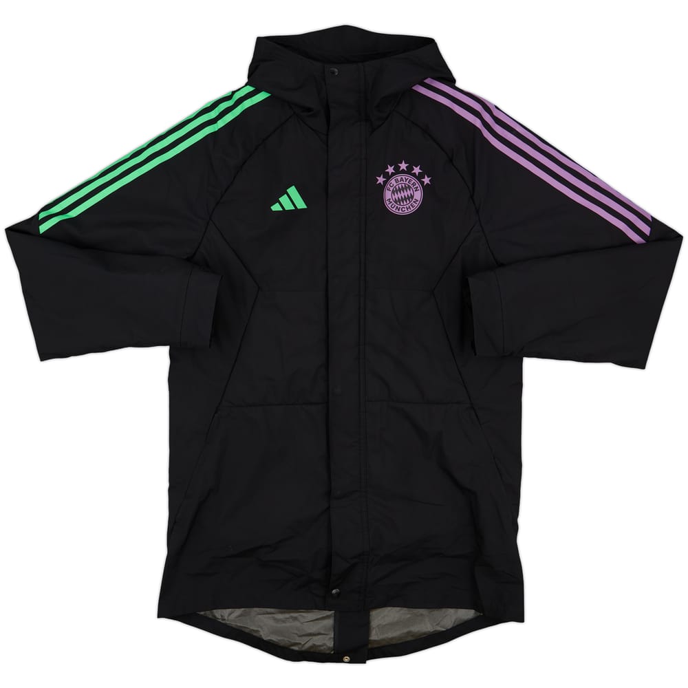 2023-24 Bayern Munich adidas Hooded Padded Bench Coat - 8/10 - (S)