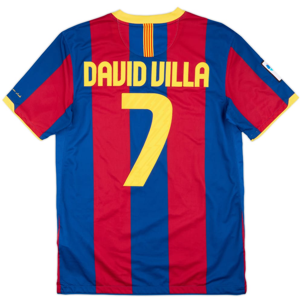 2010-11 Barcelona Home Shirt David Villa #7 - 7/10 - (M)