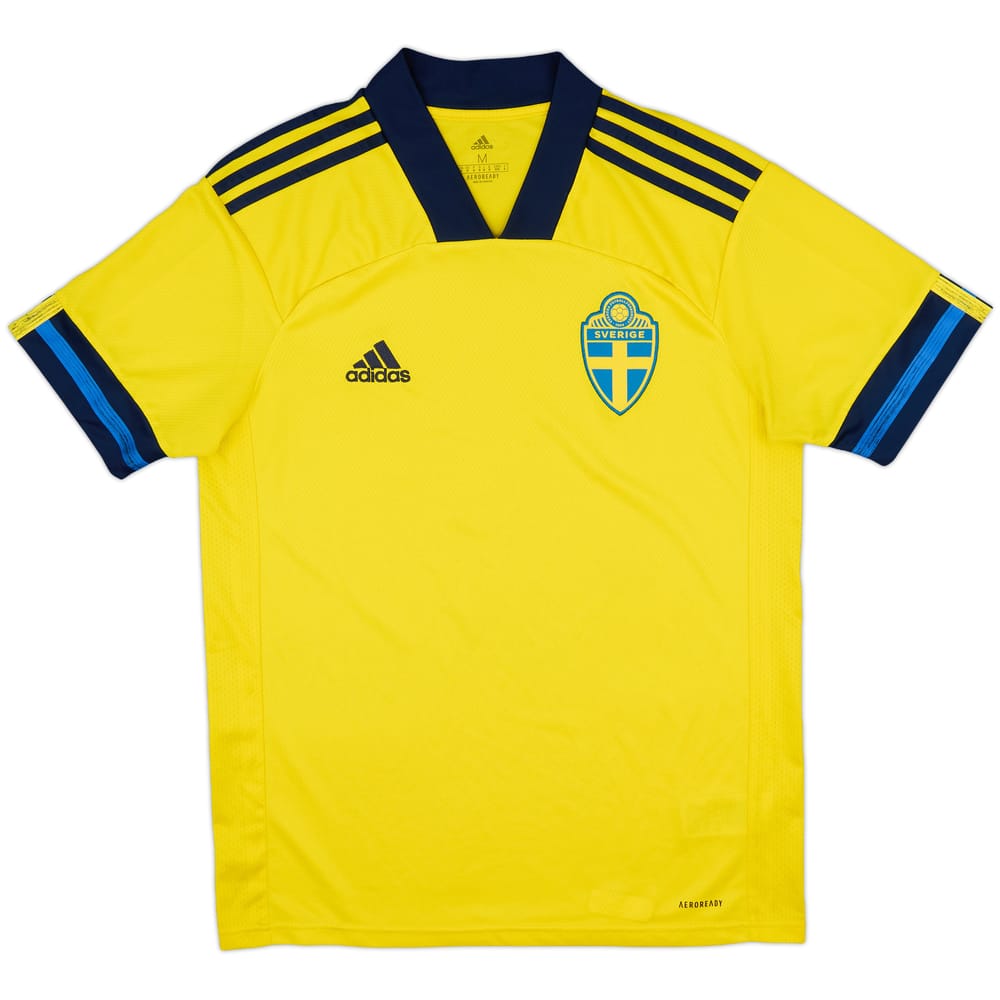 2020-21 Sweden Home Shirt - 9/10 - (M)