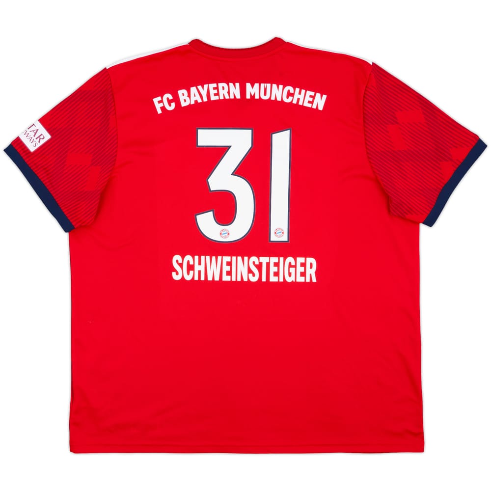 2018-19 Bayern Munich Home Shirt Schweinsteiger #31 - 7/10 - (XXL)