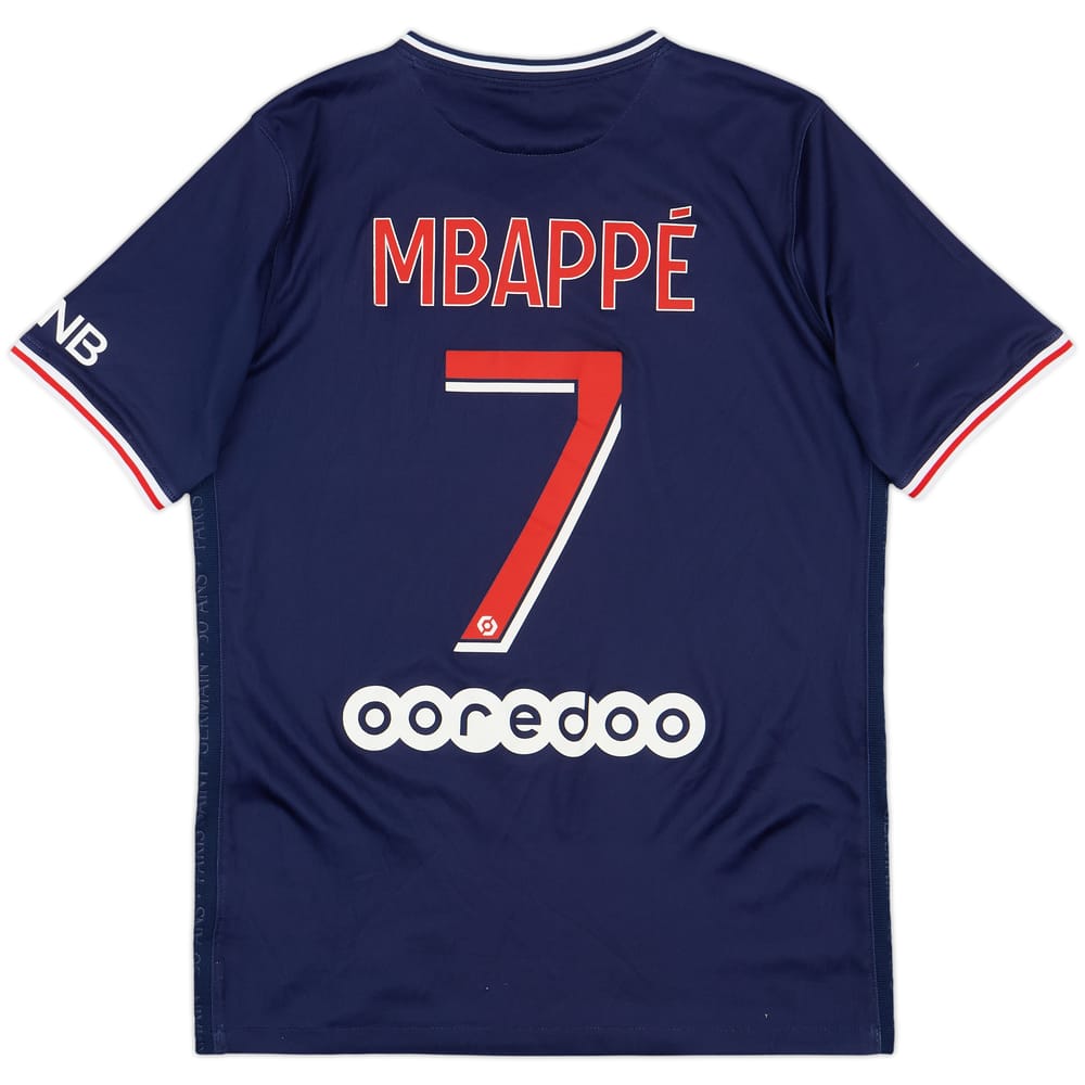2020-21 Paris Saint-Germain Home Shirt Mbappe #7 - 7/10 - (XL.Boys)