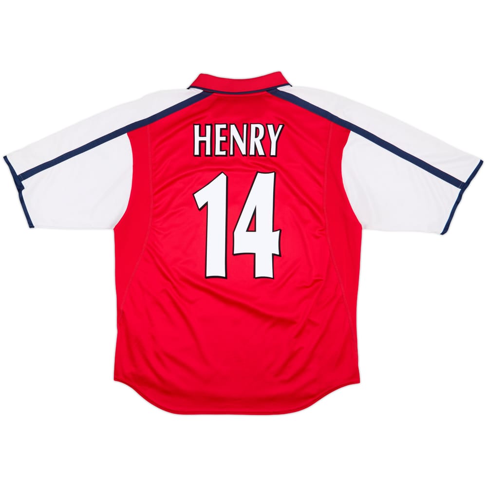 2000-02 Arsenal Home Shirt Henry #14 - 6/10 - (XL)