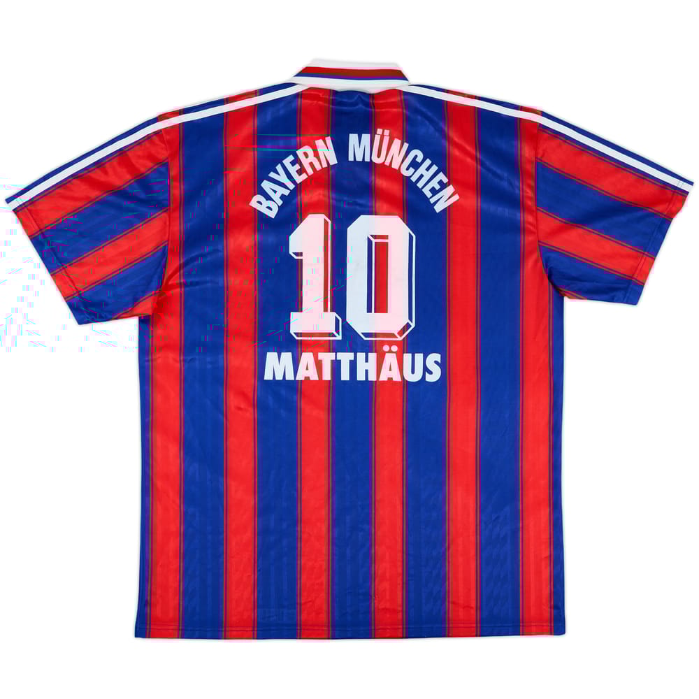 1995-97 Bayern Munich Home Shirt Matthaus #10 - 8/10 - (XL)