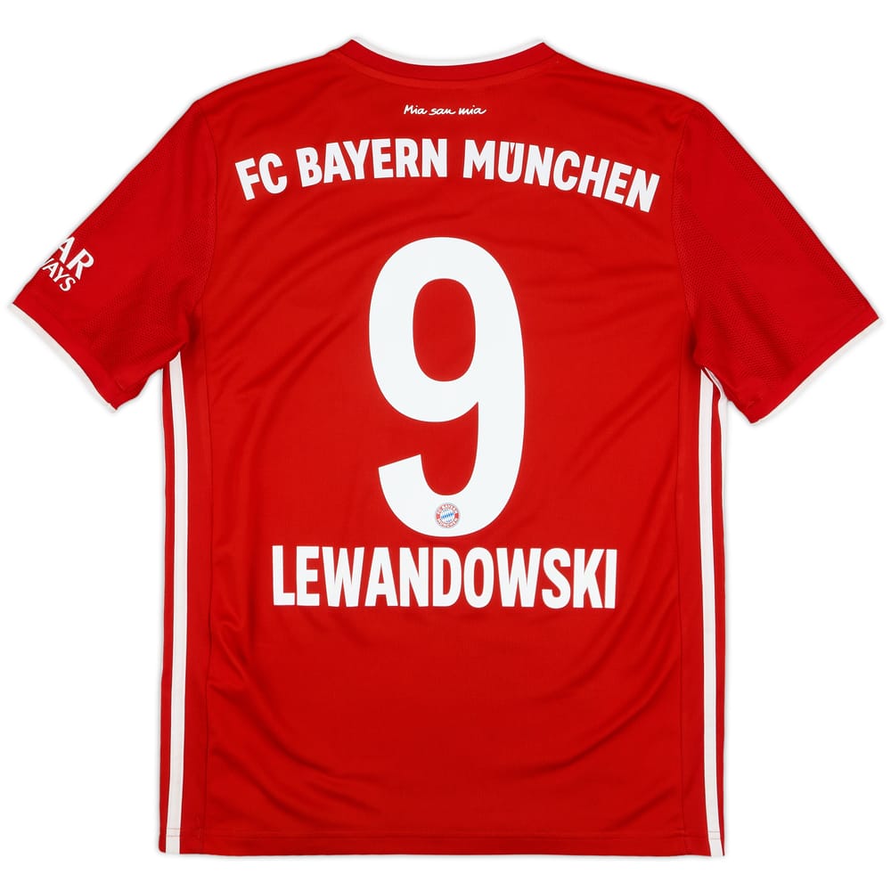 2020-21 Bayern Munich Home Shirt Lewandowski #9 - 10/10 - (L.Boys)