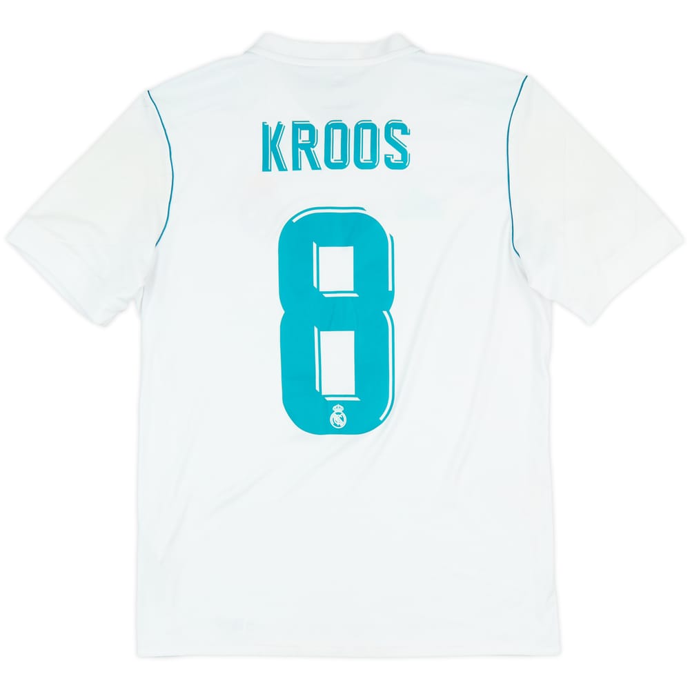 2017-18 Real Madrid Home Shirt Kroos #8 - 9/10 - (XL.Boys)