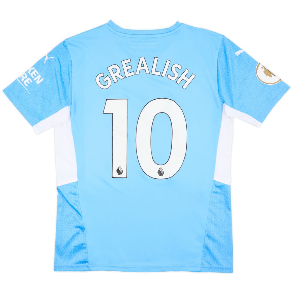 2021-22 Manchester City Home Shirt Grealish #10 - 9/10 - (M)
