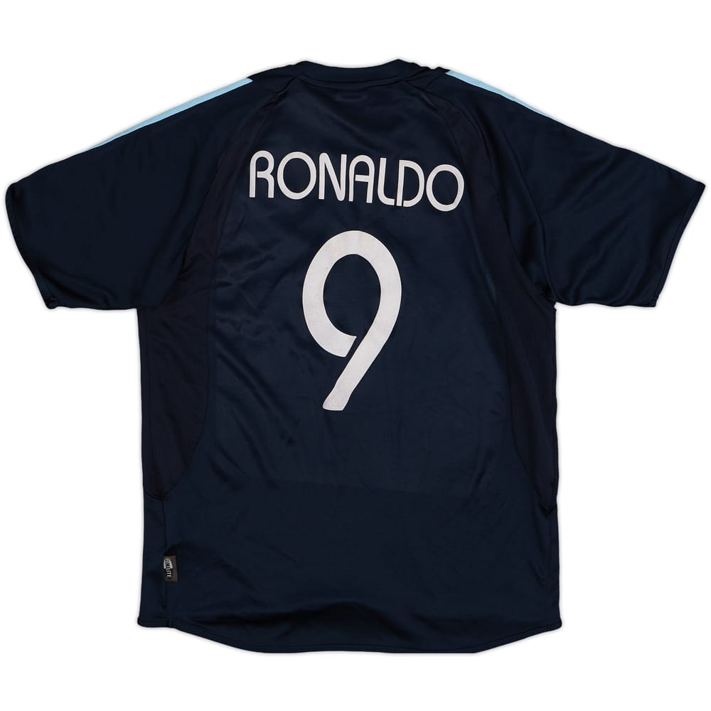 2003-04 Real Madrid Away Shirt Ronaldo #9 - 7/10 - (XL.Boys)