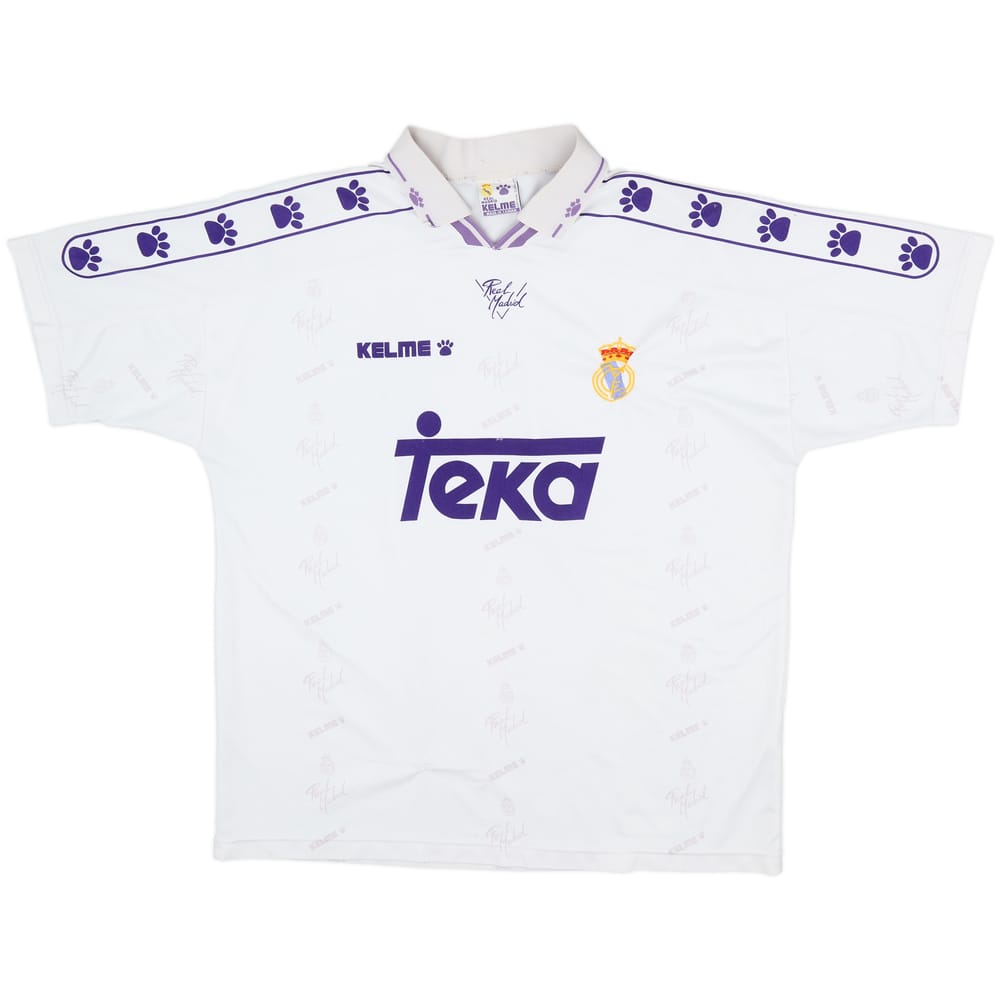 1994-96 Real Madrid Home Shirt #10 - 5/10 - (XL)