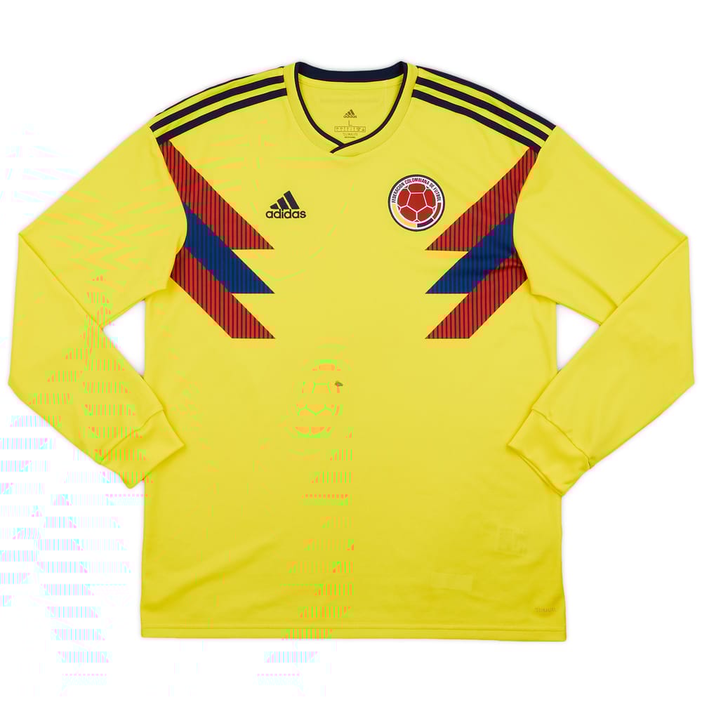 2018-19 Colombia Home L/S Shirt - 5/10 - (L)