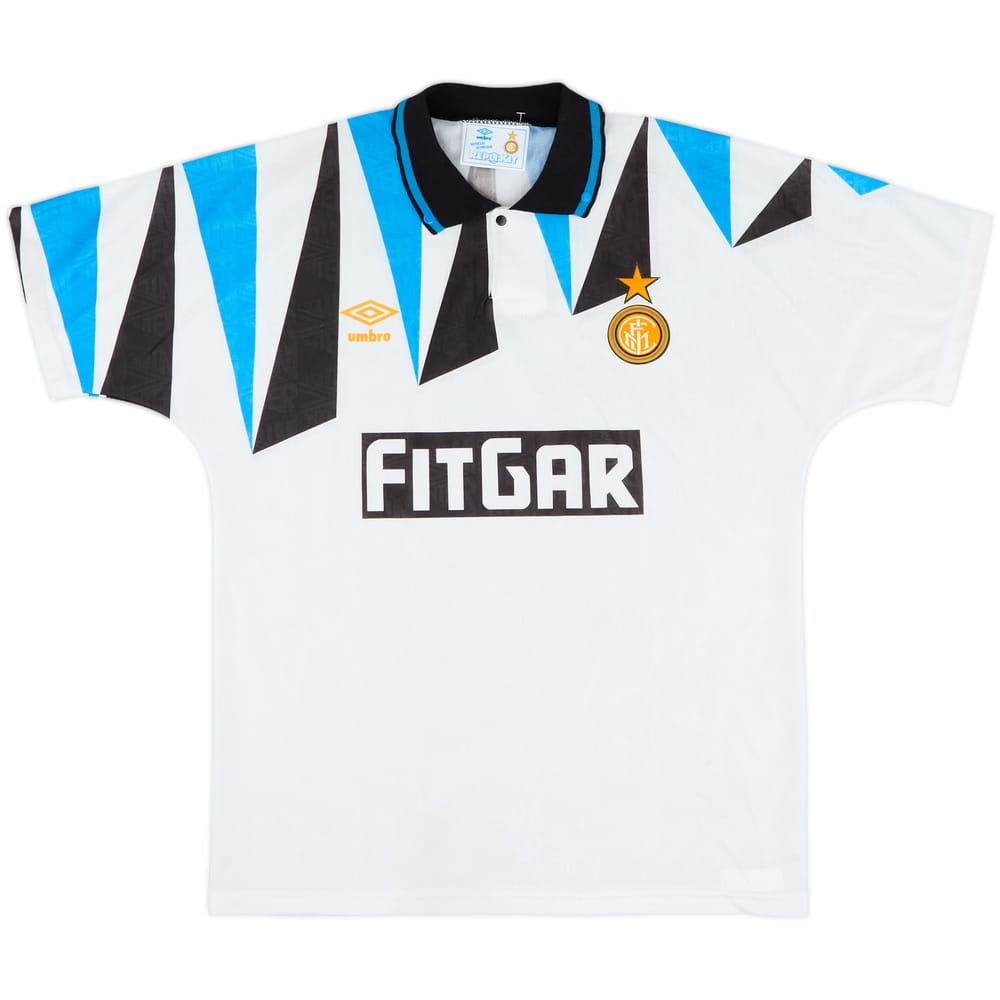 1991-92 Inter Milan Away Shirt - 8/10 - (L)