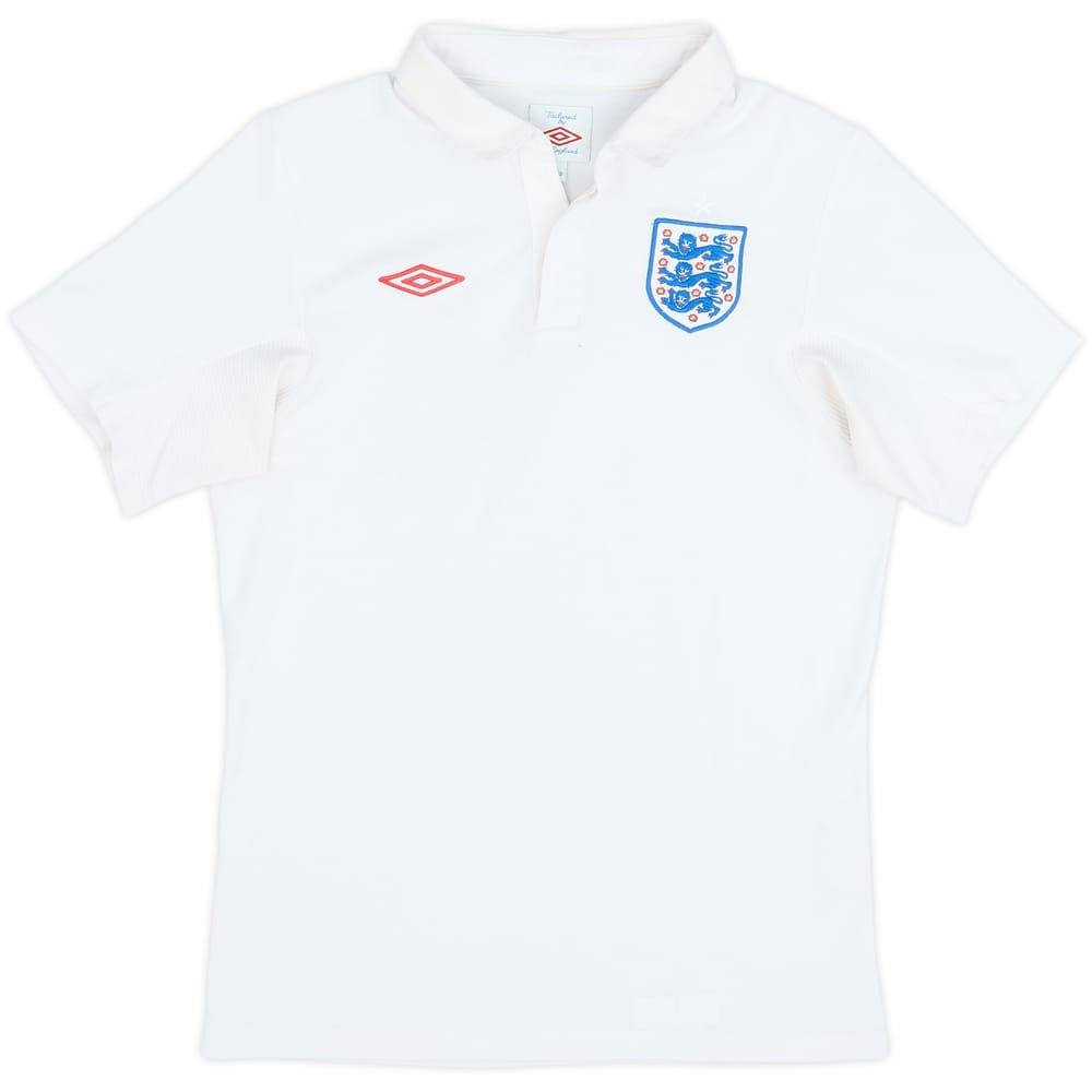 2009-10 England Home Shirt - 7/10 - (M.Boys)