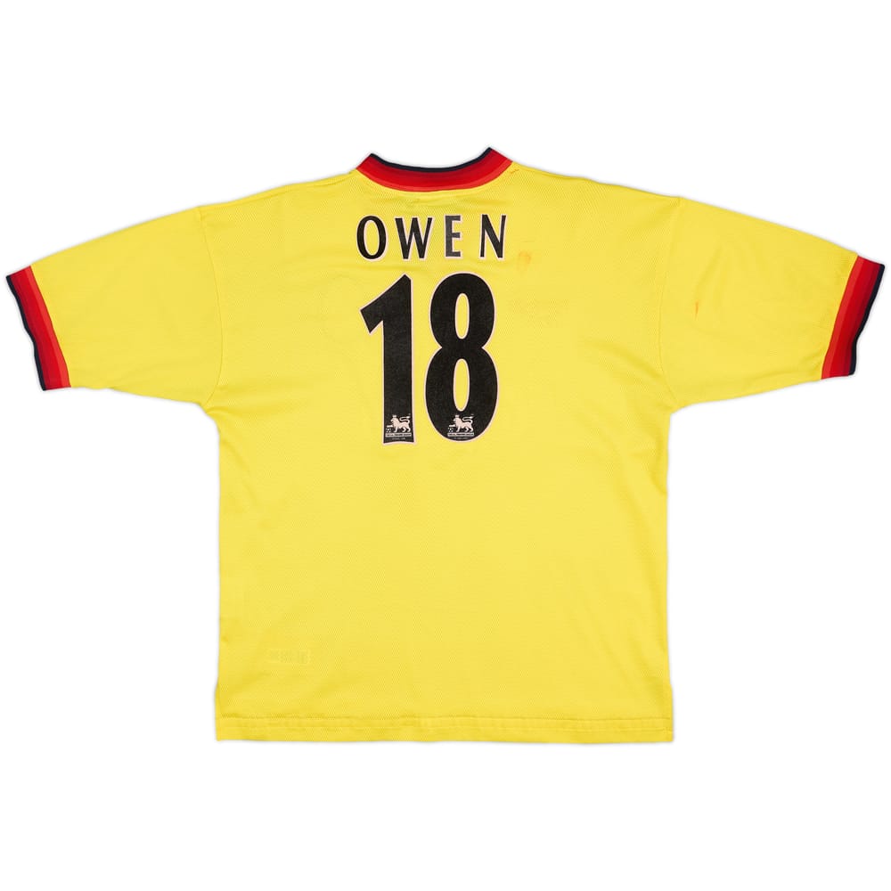 1997-99 Liverpool Away Shirt Owen #18 - 7/10 - (L)
