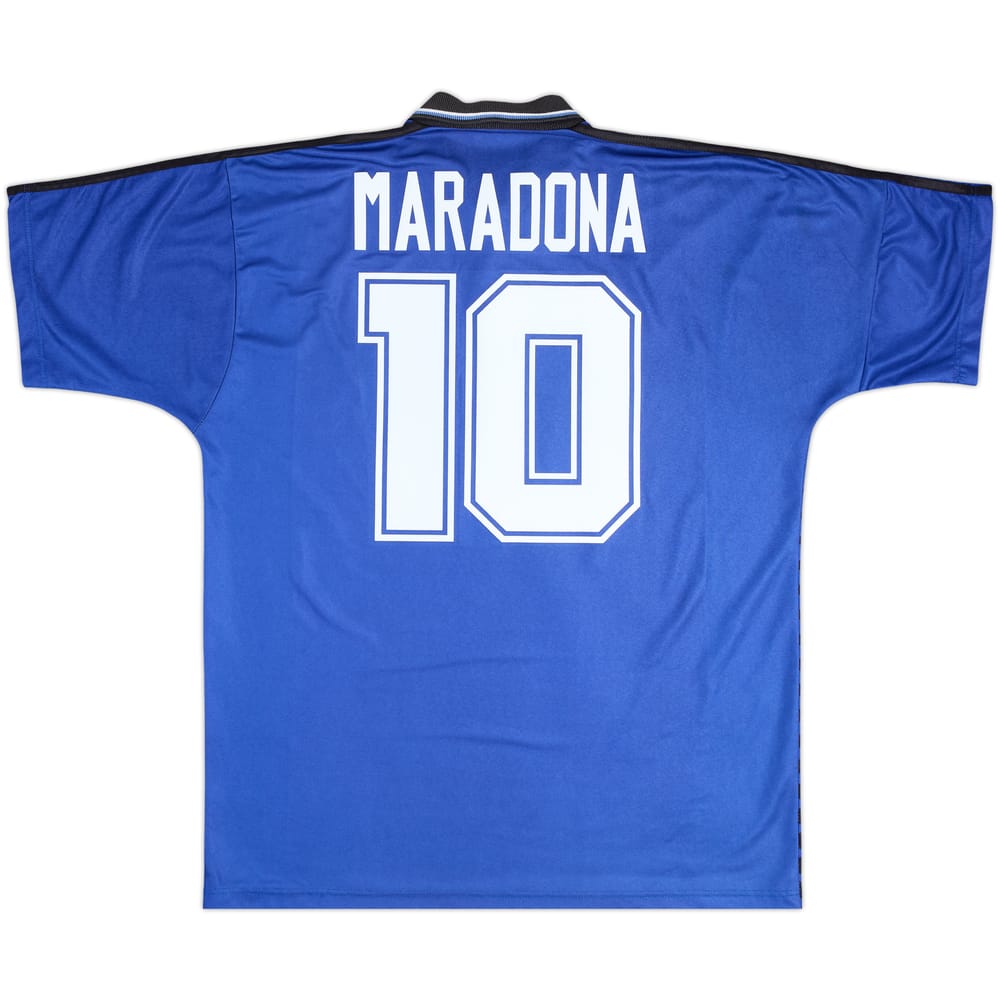 1994-97 Argentina Away Shirt Maradona #10 - 8/10 - (XL)