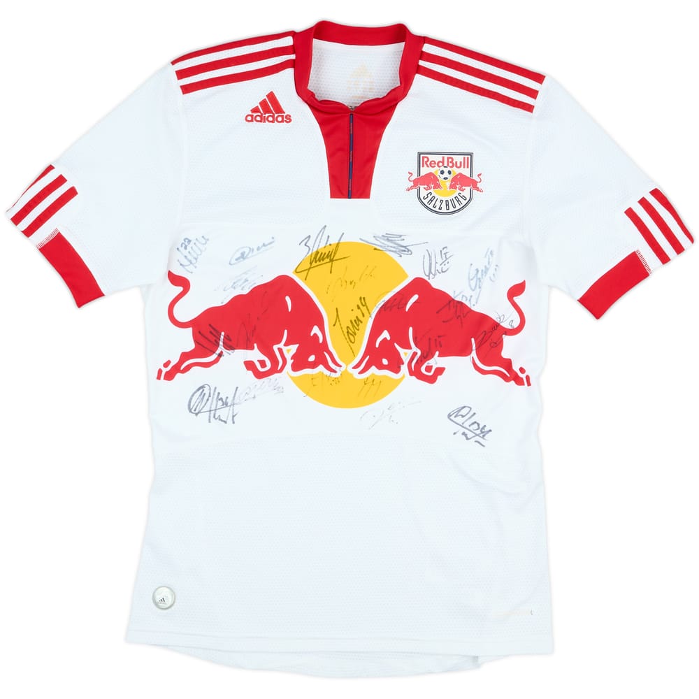 2009-10 RB Salzburg Squad Signed Home Shirt - 7/10 - (S)