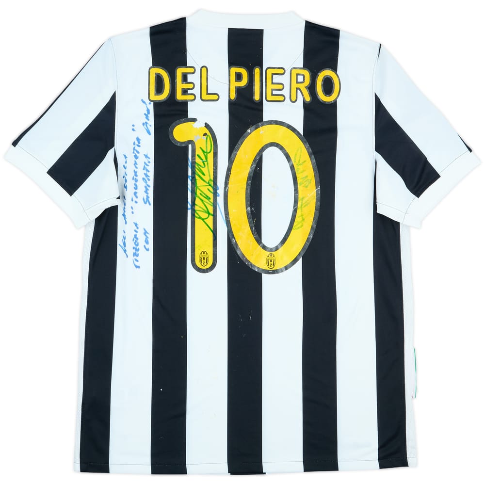 2009-10 Juventus Signed Home Shirt Del Piero #10 - 5/10 - (M)
