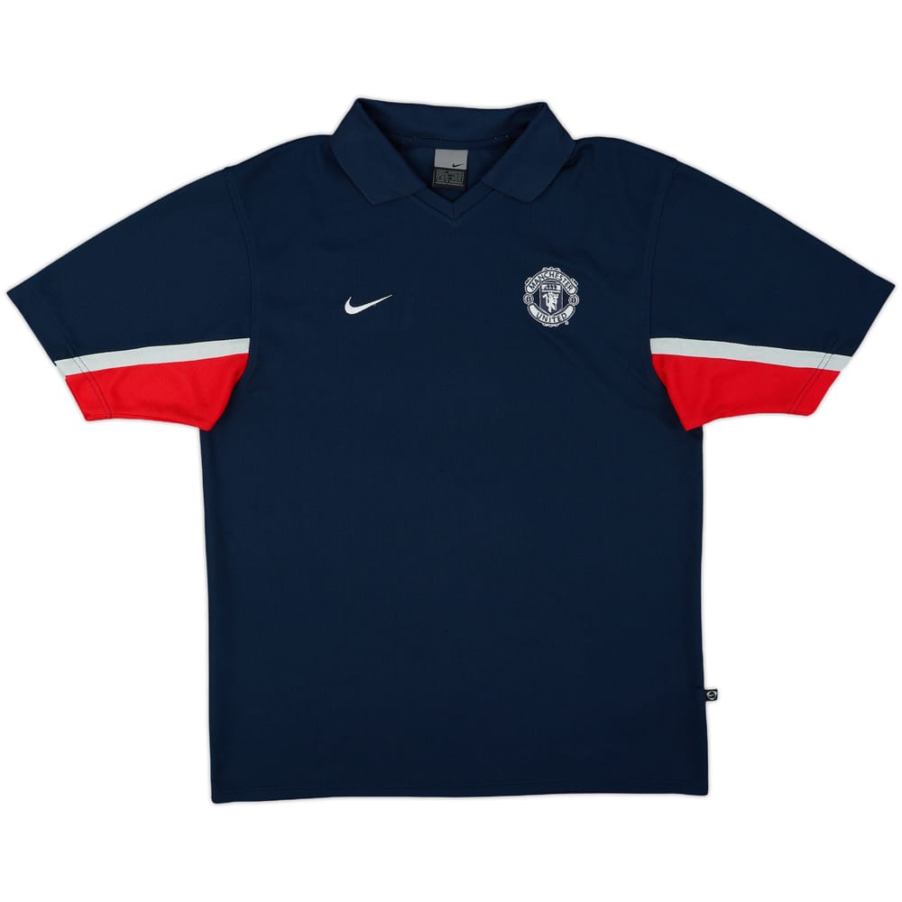 2002-03 Manchester United Nike Polo Shirt - 8/10 - (M)