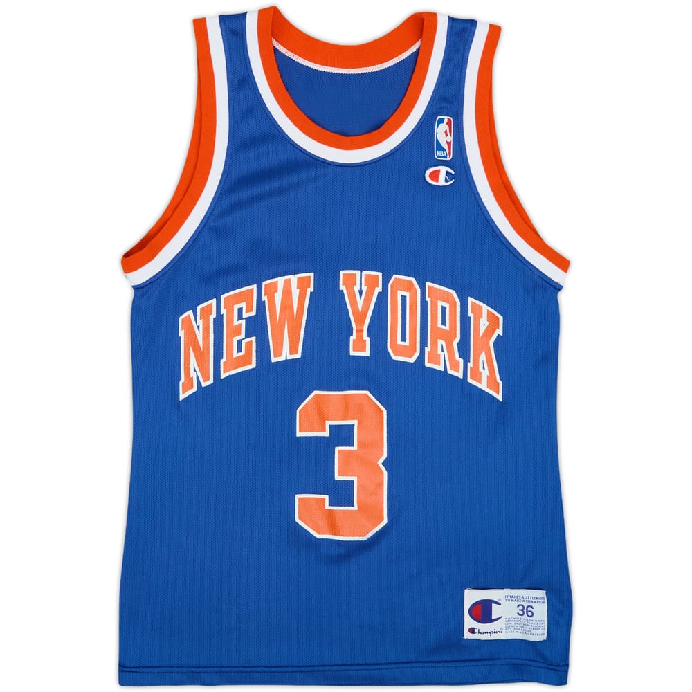 1990-95 New York Knicks Starks #3 Champion Away Jersey - 8/10 - (S)