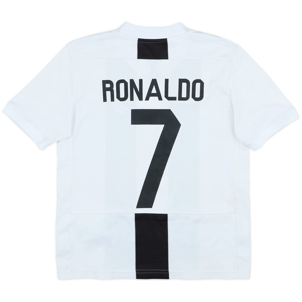 2018-19 Juventus Home Shirt Ronaldo #7 - 6/10 - (M.Boys)