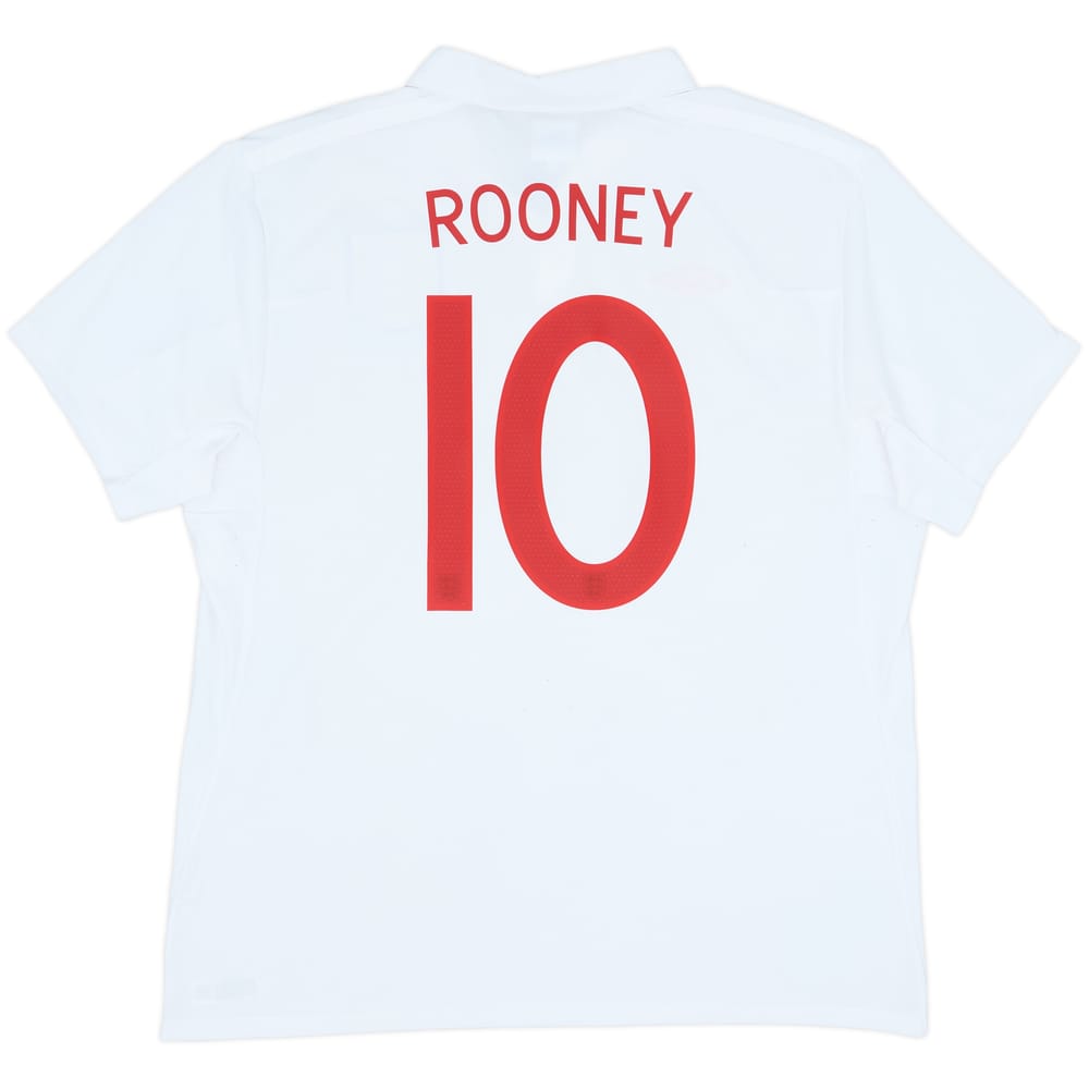 2009-10 England 'South Africa' Home Shirt Rooney #10 - 8/10 - (XL)