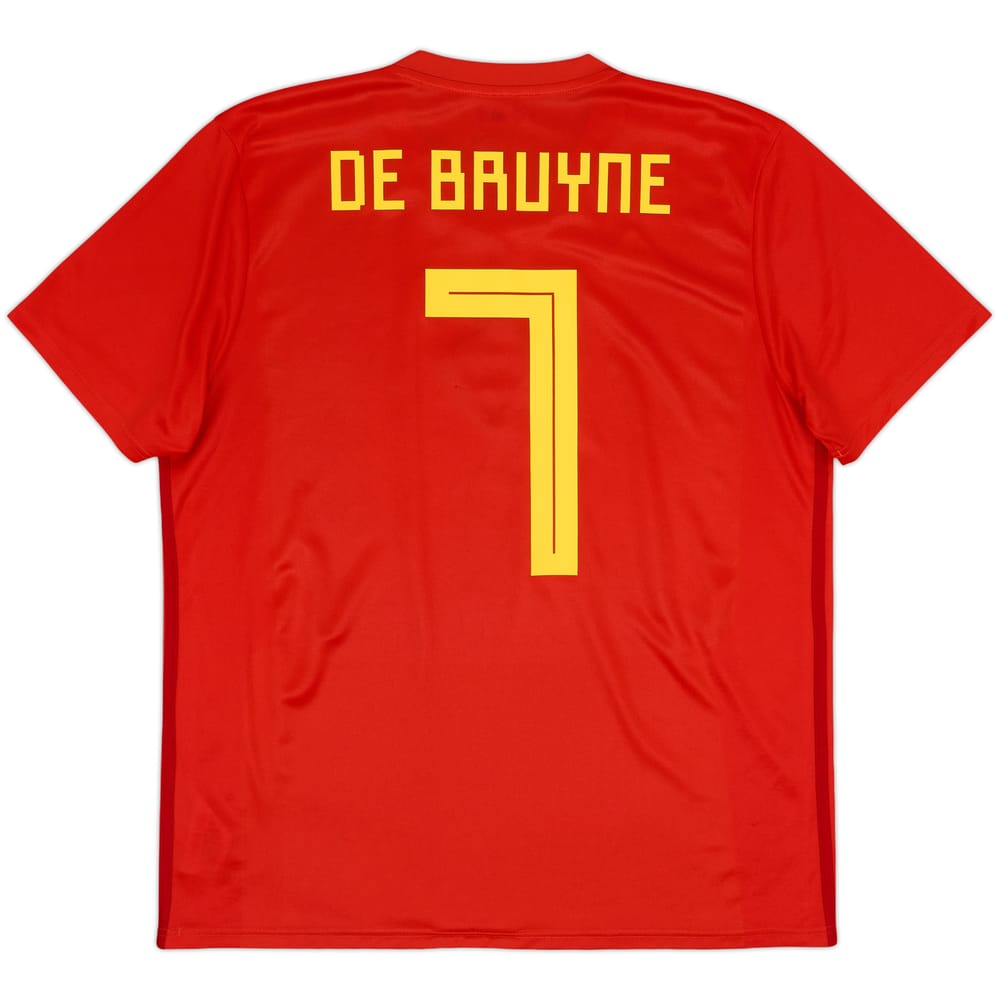 2018-19 Belgium Home Shirt De Bruyne #7 - 8/10 - (L)