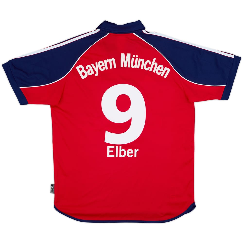 1999-01 Bayern Munich Home Shirt Elber #9 - 9/10 - (XL.Boys)