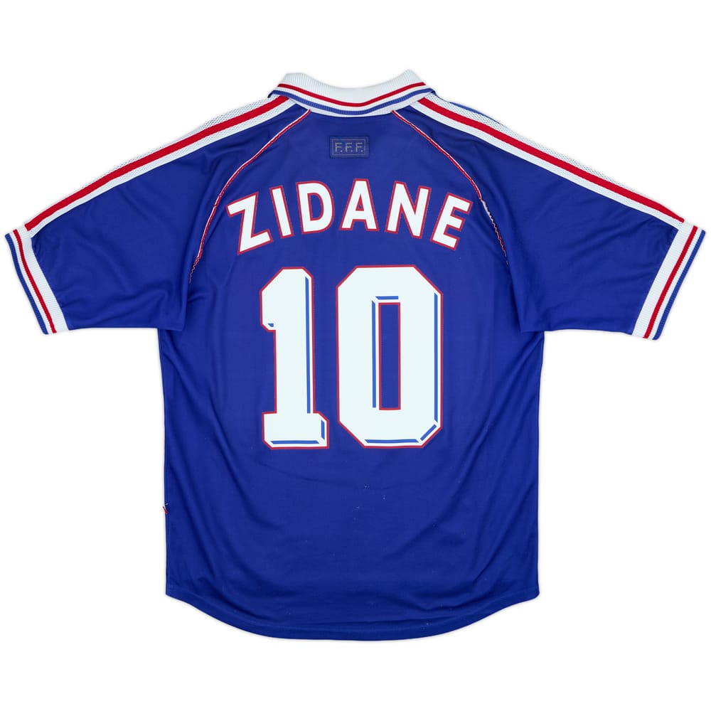 1998-00 France Home Shirt Zidane #10 - 8/10 - (L)