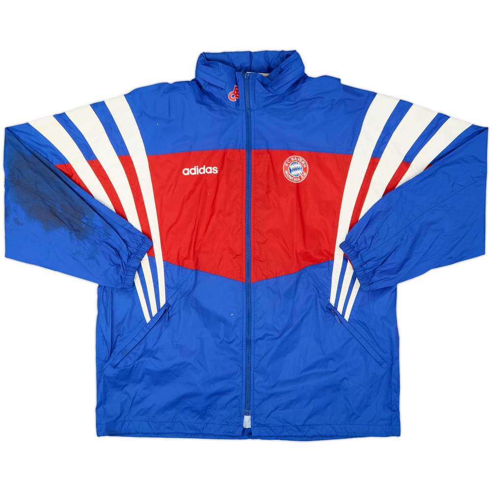 1995-96 Bayern Munich adidas Hooded Rain Jacket - 5/10 - (XL)