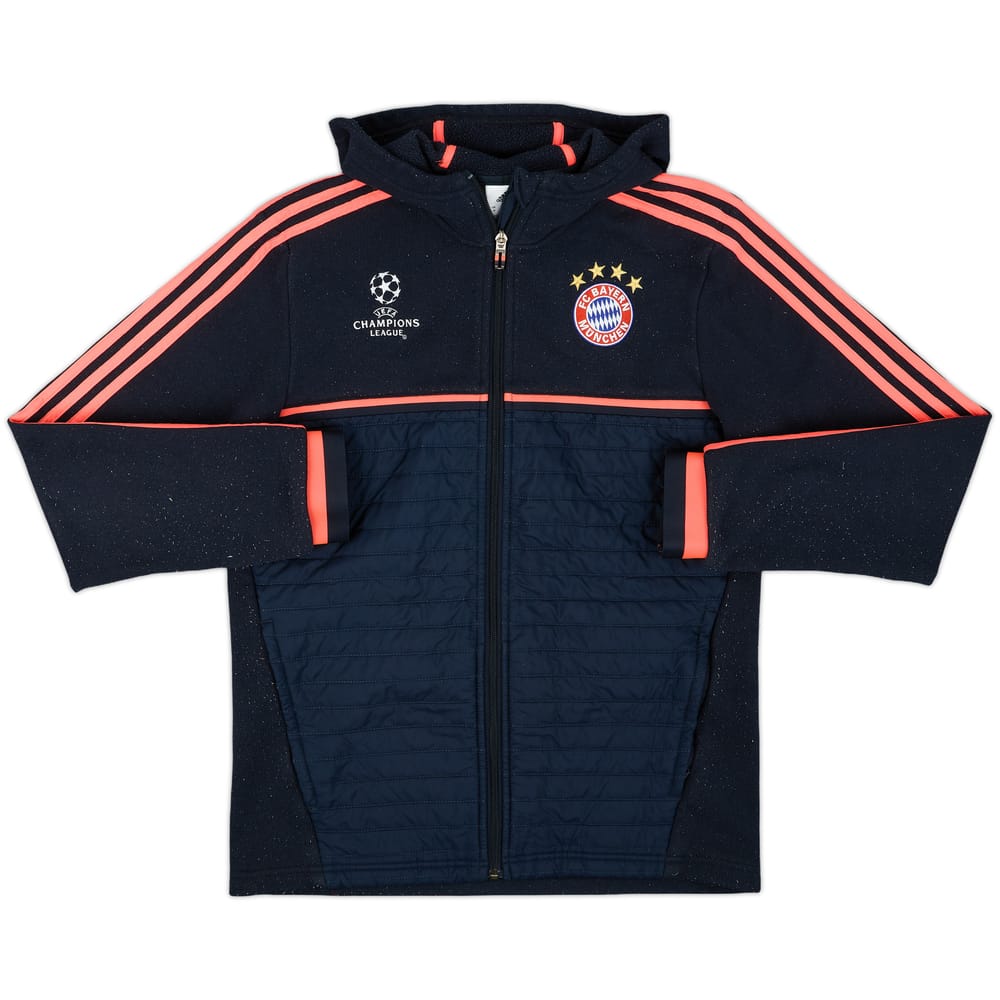 2015-16 Bayern Munich adidas CL Hooded Fleece Track Jacket - 8/10 - (M)