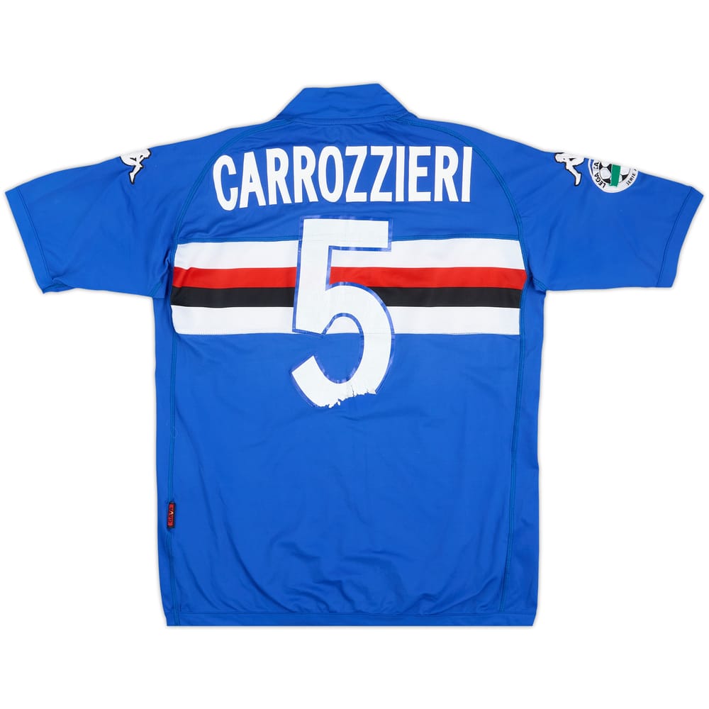 2004-05 Sampdoria Match Issue Home Shirt Carrozzieri #5