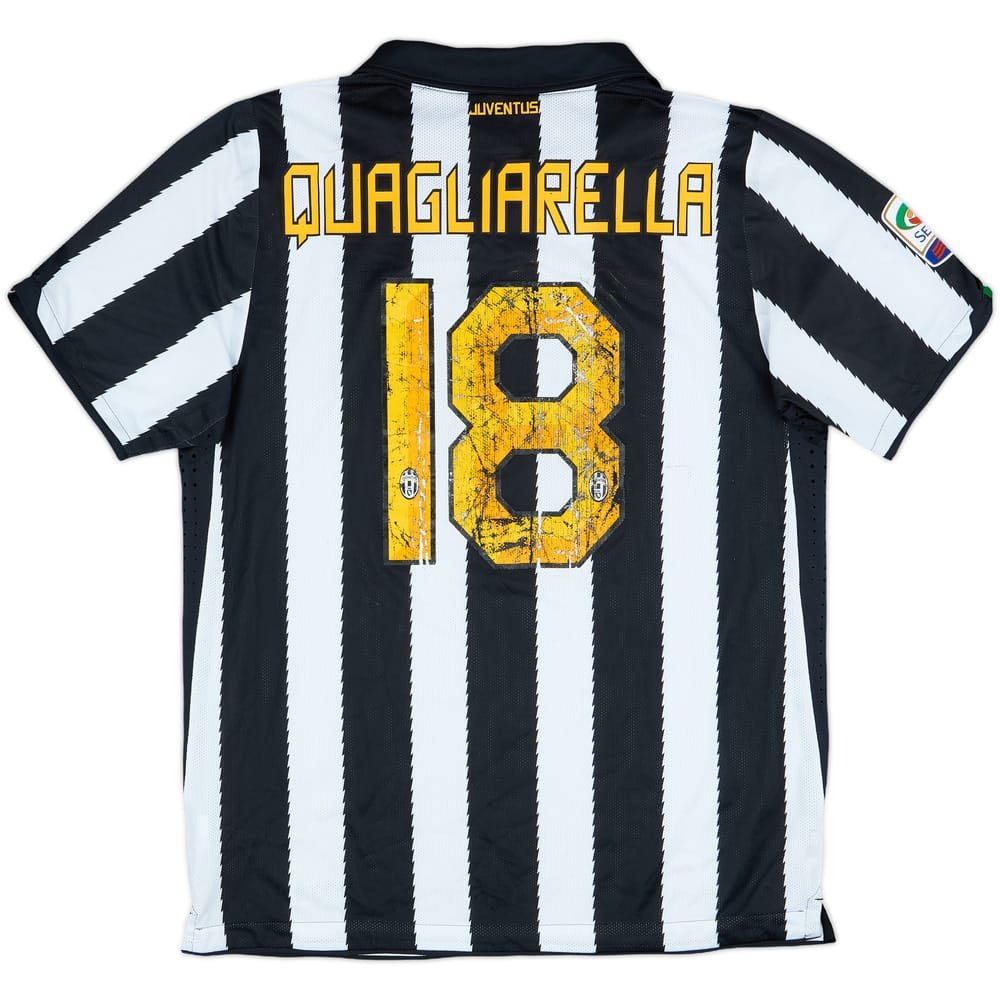 2010-11 Juventus Home Shirt Quagliarella #18 - 3/10 - (L)