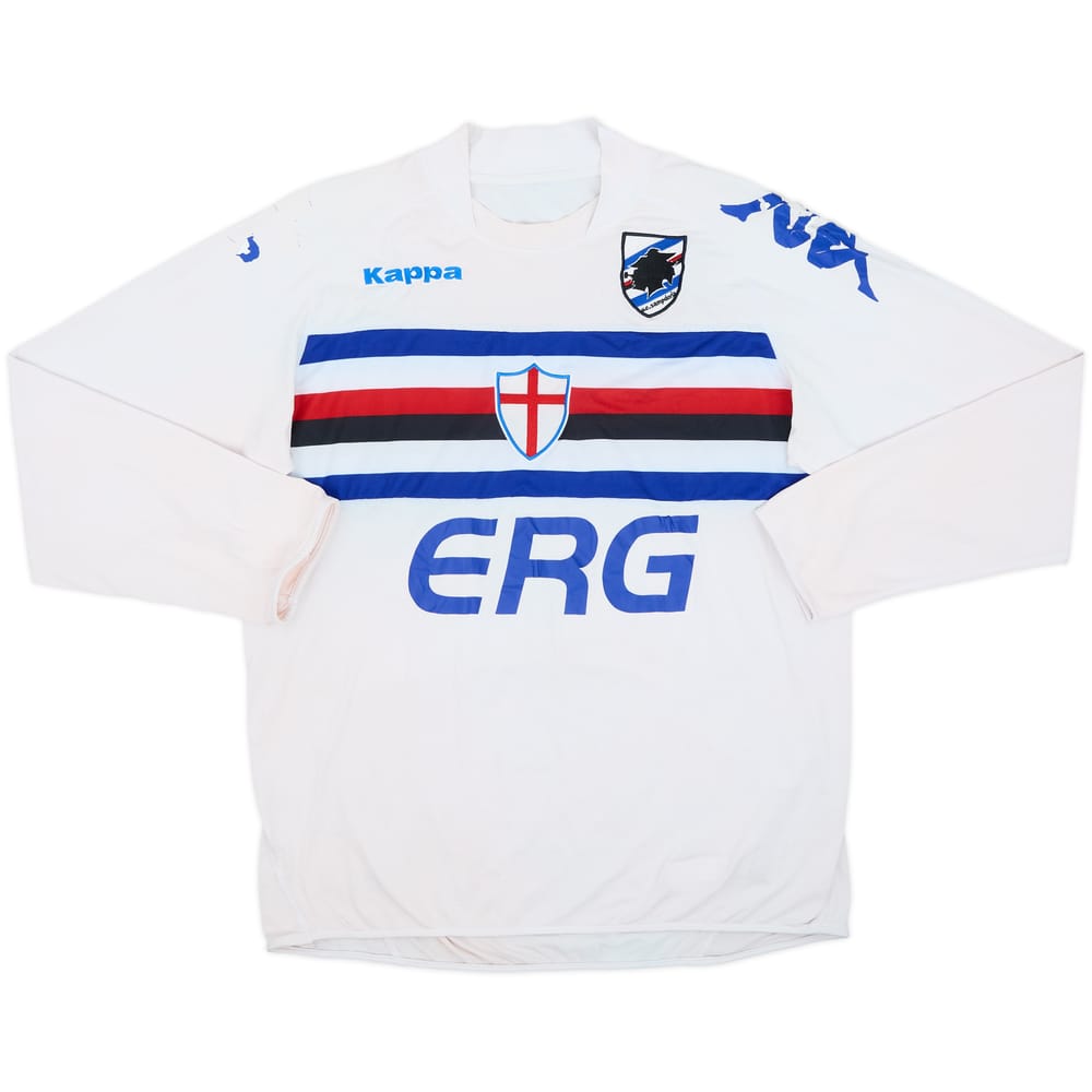 2007-08 Sampdoria Away L/S Shirt - 4/10 - (XXL)