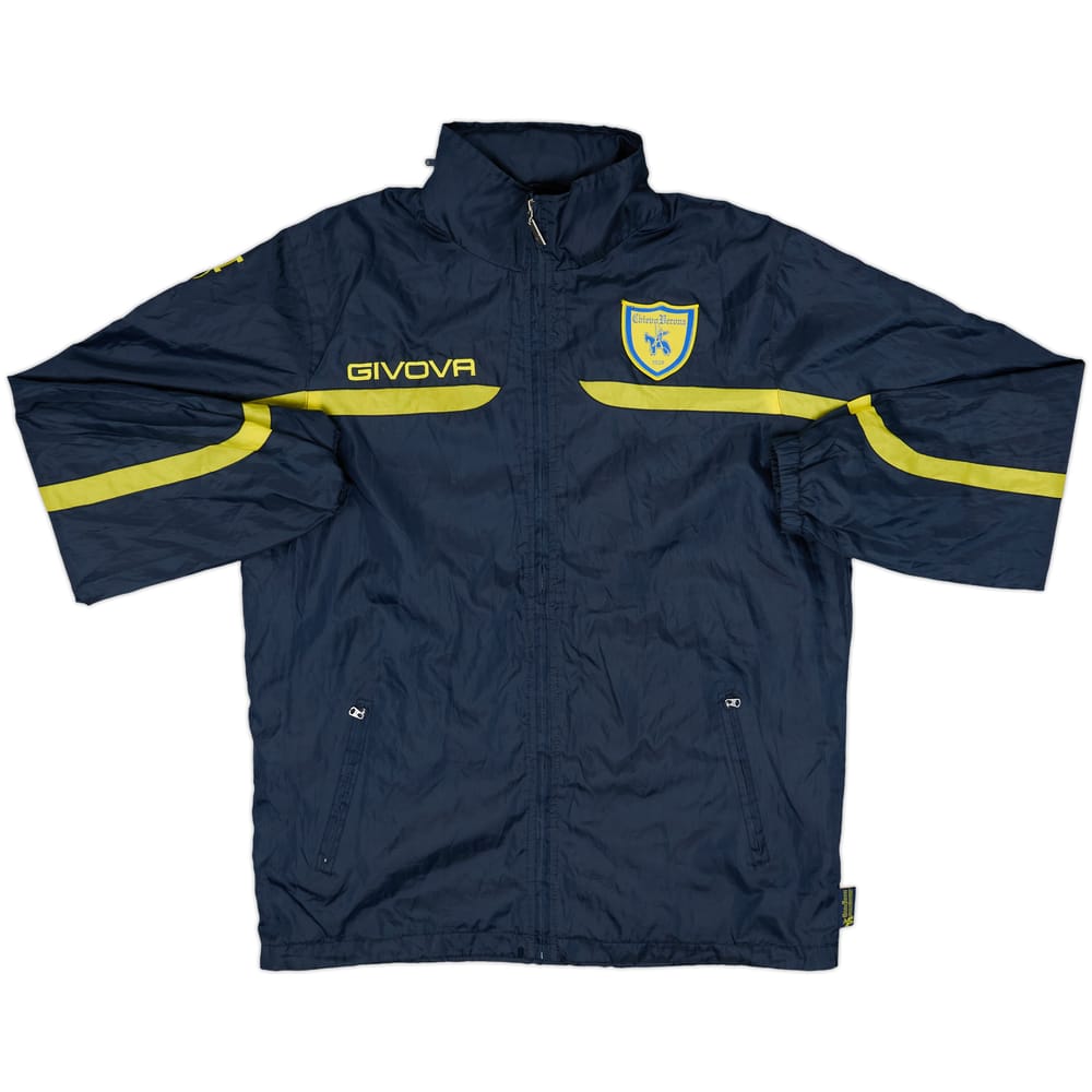 2012-13 Chievo Verona Givova Hooded Track Jacket - 8/10 - (M)